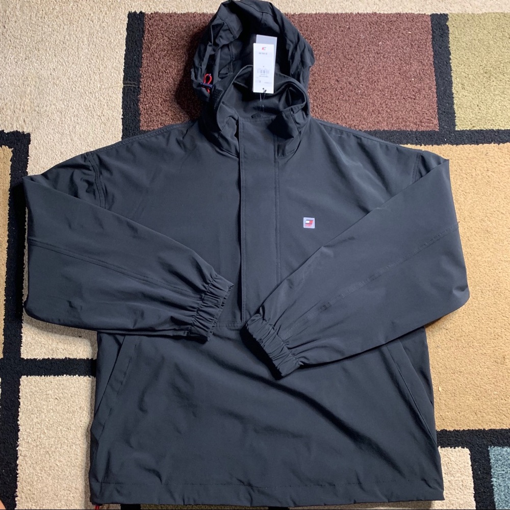 Tommy Hilfiger Black Hooded Sport Jacket